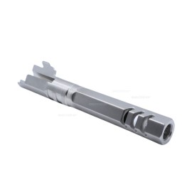 5KU 5.1 Inch Stainless Hexagon Outer Barrel for Marui Hi-Capa Airsoft (Silver)