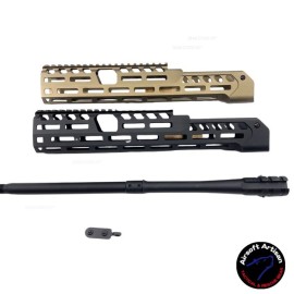 AIRSOFT ARTISAN 13.7" M-LOK Handguard Set for SIG Airsoft MCX Virtus ( BK / DDC ) 