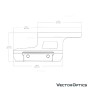 VECTOR OPTICS Cantilever Riser Mount T1 T2