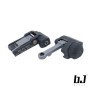 BJTAC Stainless Steel KAC 300 Style Folding Sight Set (BK) 