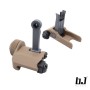 BJTAC Stainless Steel KAC 300 Style Folding Sight Set (DE) 