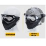 SCG Pilot Full Mask Tactical Helmet mask (BK)