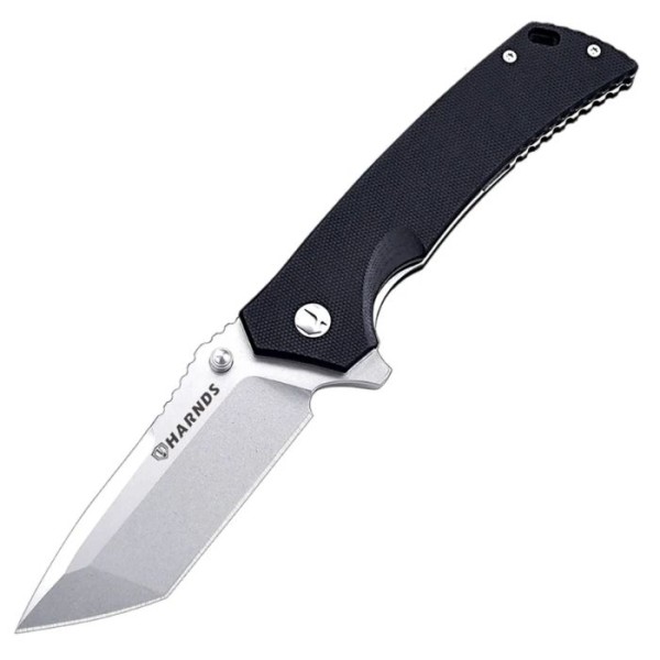 HARNDS General Folding Knives- Black-Stonewash