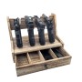 SCG 4-SLOT WOOD PISTOL RACK 