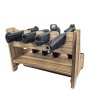 SCG 4-SLOT WOOD PISTOL RACK 