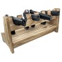 SCG 6-SLOT WOOD PISTOL RACK 