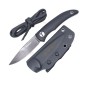 TONIFE NOVA Fixed Blade Knives- Black Stonewash (BK /Sand)