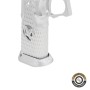 Dream Capa CNC Aluminium INF Grip ( Infinity Diamond Hollow SV Style ) For TM Hi-Capa GBBP Airsoft Series ( Silver) )