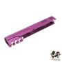 Gunsmith Bros Limcat Multic Cuts 5.1 Single Slide for Marui Hi-Capa GBB (Purple)