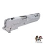 Gunsmith Bros EB Style Tracker Standard Slide Set For Marui TM Hi-Capa GBBP Series (Silver)