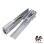 Gunsmith Bros EB Style Tracker Standard Slide Set For Marui TM Hi-Capa GBBP Series (Silver)