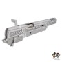 Gunsmith Bros Limcat Style Saber Cat Open Slide Set For Marui TM Hi-Capa GBBP Series (Silver)