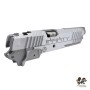 Gunsmith Bros SV Formula Sight Tracker Standard Slide Set For Marui TM Hi-Capa GBBP Series (Silver)