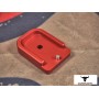 COWCOW D01 Dottac Magazine Base for Marui Hi-Capa (Red)