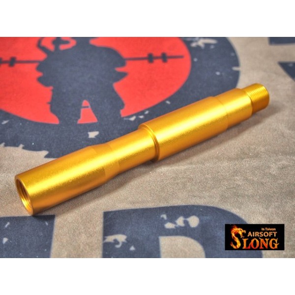 SLONG Aluminum extension M4 front outer barrel (117mm-Golden)