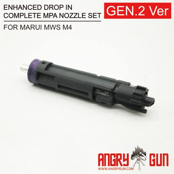 Angry Gun ENHANCED DROP IN COMPLETE MPA NOZZLE SET FOR MARUI MWS M4 -Gen2