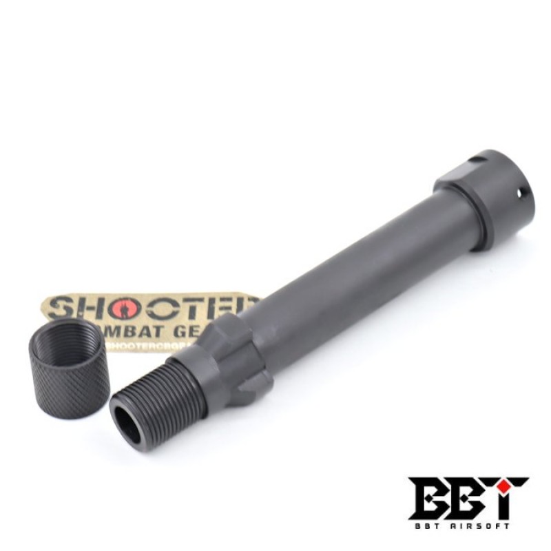 Airsoft Artisan Steel Muzzle Hider Adapter w/Thread Protector for