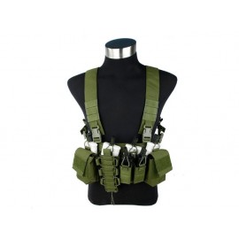 GILET TATTICO SPLIT FRONT CHEST HARNESS OD - Laser Games