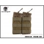 EMERSON Modular Open Top Double 5.56 MAG Pouch (Khaki) (FREE SHIPPING)