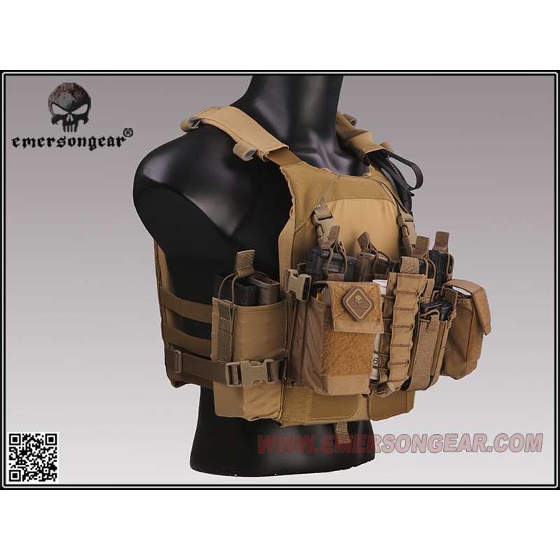 EMERSON Tactical Combat Vest Armor LV-MBAV Plate Carrier Body Army W/ Mag  Pouch