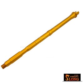 SLONG CNC Aluminum 14.5 inch Outer Barrel For M4 AEG (Gold)