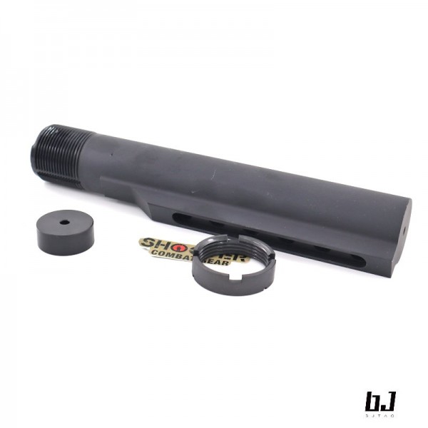 BJTAC CNC 6 POSITION MIL-SPEC BUFFER TUBE For VFC/ GHK/ MWS GBB (BK)