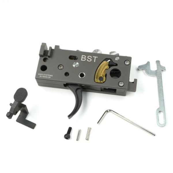 BJTAC CNC Stainless Steel Complete Trigger Box For Marui MWS - VER 2.0