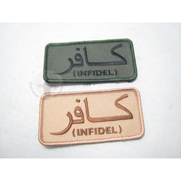 Military Hoop & Loop Patch '' INFIDEL ''