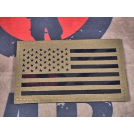 US Flag - 2x3 Patch - Coyote Brown w/ Black