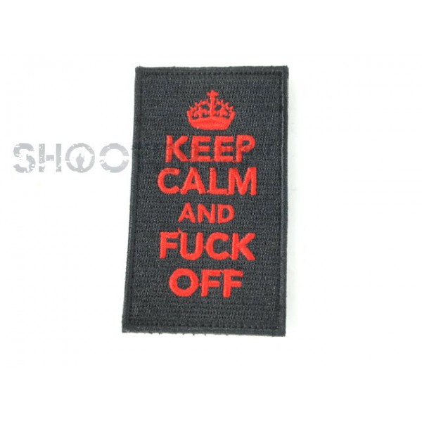 SCG Hoop & Loop Patch ''KEEP CALM AND FU*K OFF'