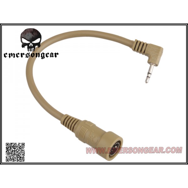 Emerson PTT Wire (Tan-Motorola 1 Pin)