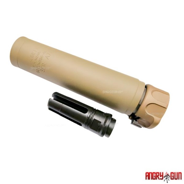 Angry Gun SOCOM556-RC3 DUMMY SILENCER (Marking-FDE)