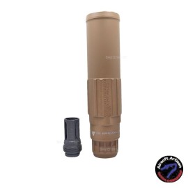 AIRSOFT ARTISAN CG SGI-6 STYLE DUMMY SILENCER WITH PIG FLASH HIDER (Tan)