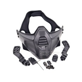 SCG Tactical half mask Helmet mask (BK)