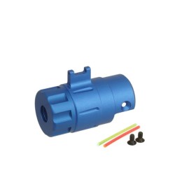 5KU CNC Silencer Adapter Kit for AAP01 GBB Airsoft (Blue)