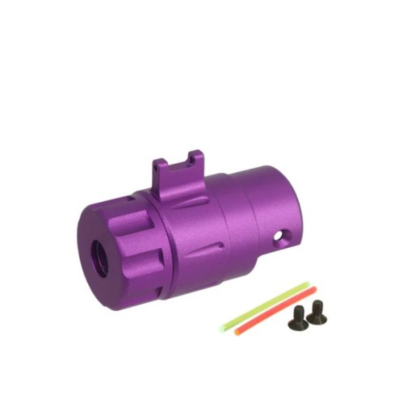 5KU CNC Silencer Adapter Kit for AAP01 GBB Airsoft (Purple)
