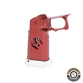 Dream Capa CNC Aluminium INF Grip ( Infinity Diamond Hollow SV Style ) For TM Hi-Capa GBBP Airsoft Series ( Red) 