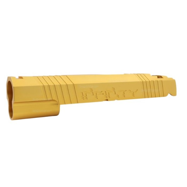 5KU Infinity Style CNC Aluminum Slide for Marui Hi-Capa 5.1 Airsoft (Gold)