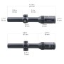 VECTOR OPTICS Continental x6 1-6X24 Fiber Riflescope