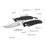 HARNDS Shark Folding Knives- Satin