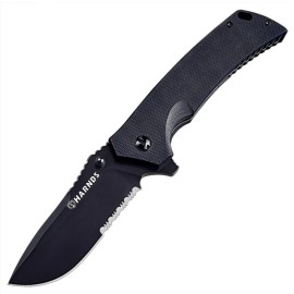 HARNDS Warrior Folding Knives- Black Titanium